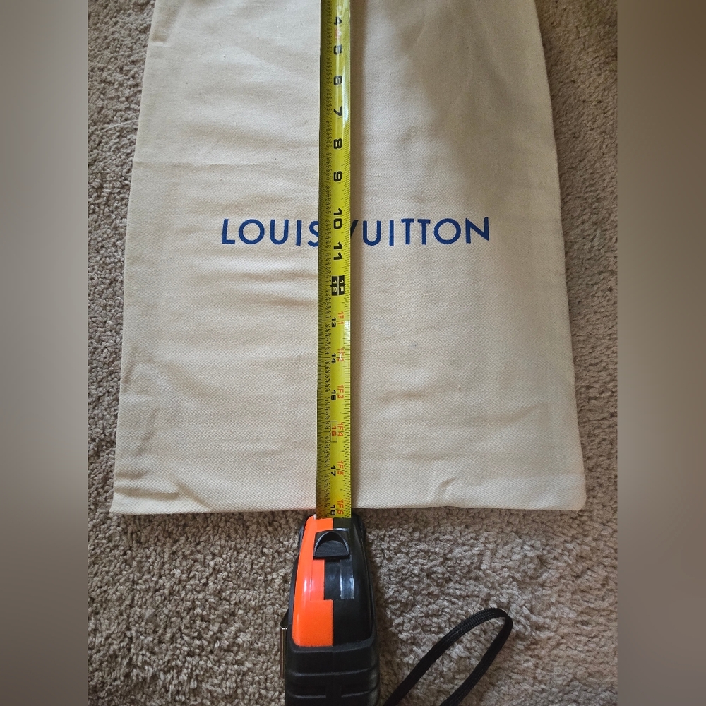 Louis Vuitton Cotton Dust Bag with Blue Logo